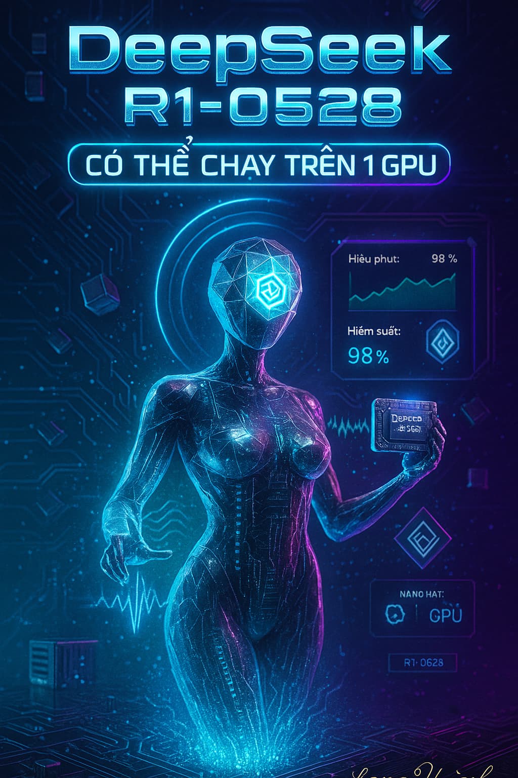 DeepSeek R1-0528: Bước Tiến Mới Trong Mô Hình AI Có Thể Chạy Trên Một GPU