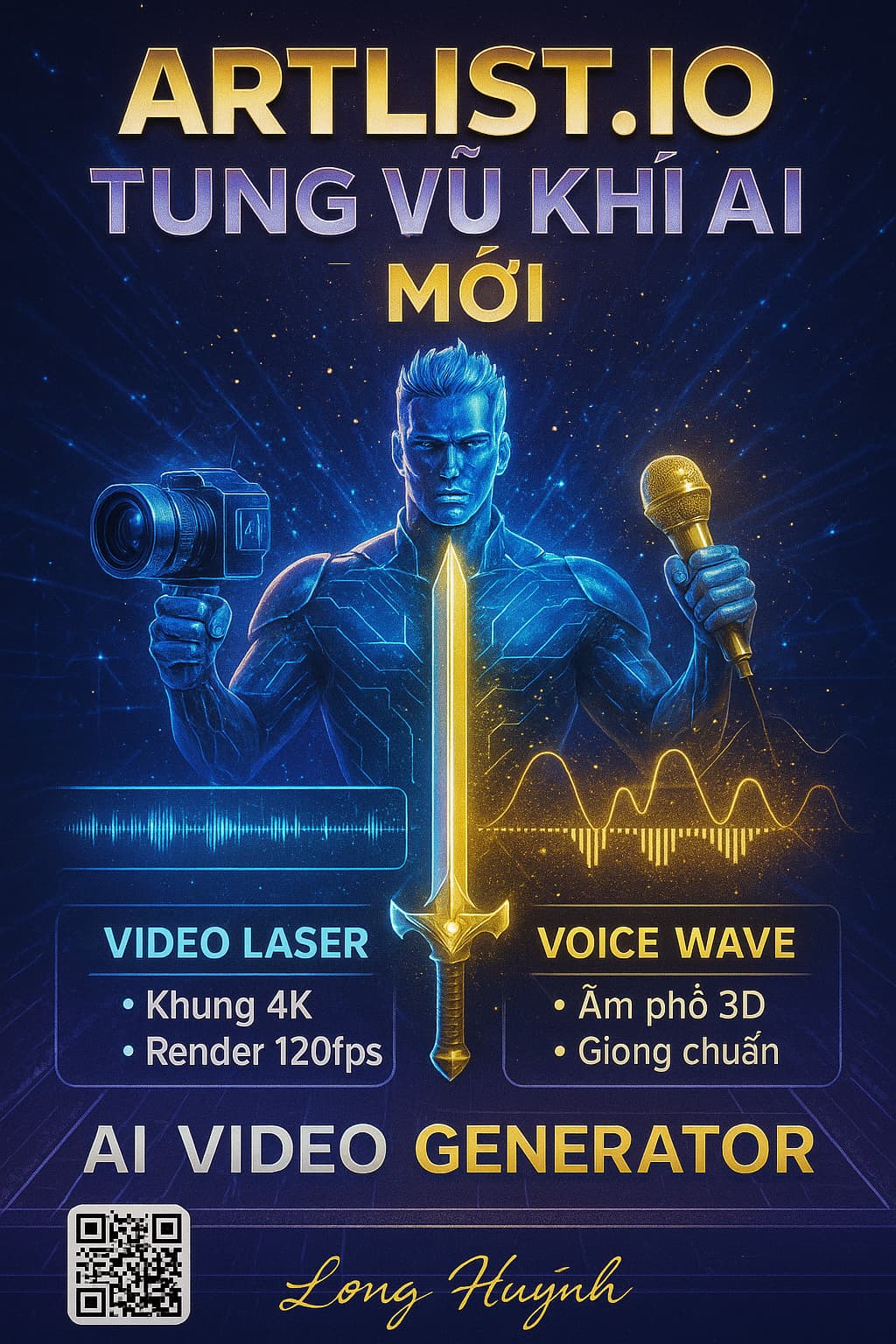 Artlist.io tung vũ khí AI mới: - AI Video Generator - AI Voice Generator