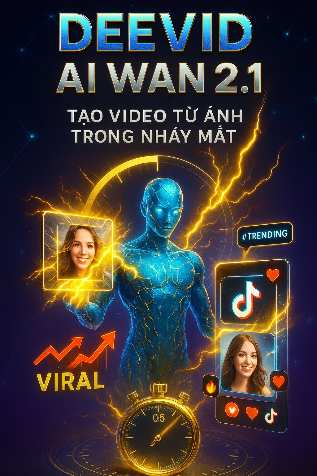 Giới thiệu Deevid AI WAN 2.1  - Công cụ tạo Video cực nhanh và đơn giản