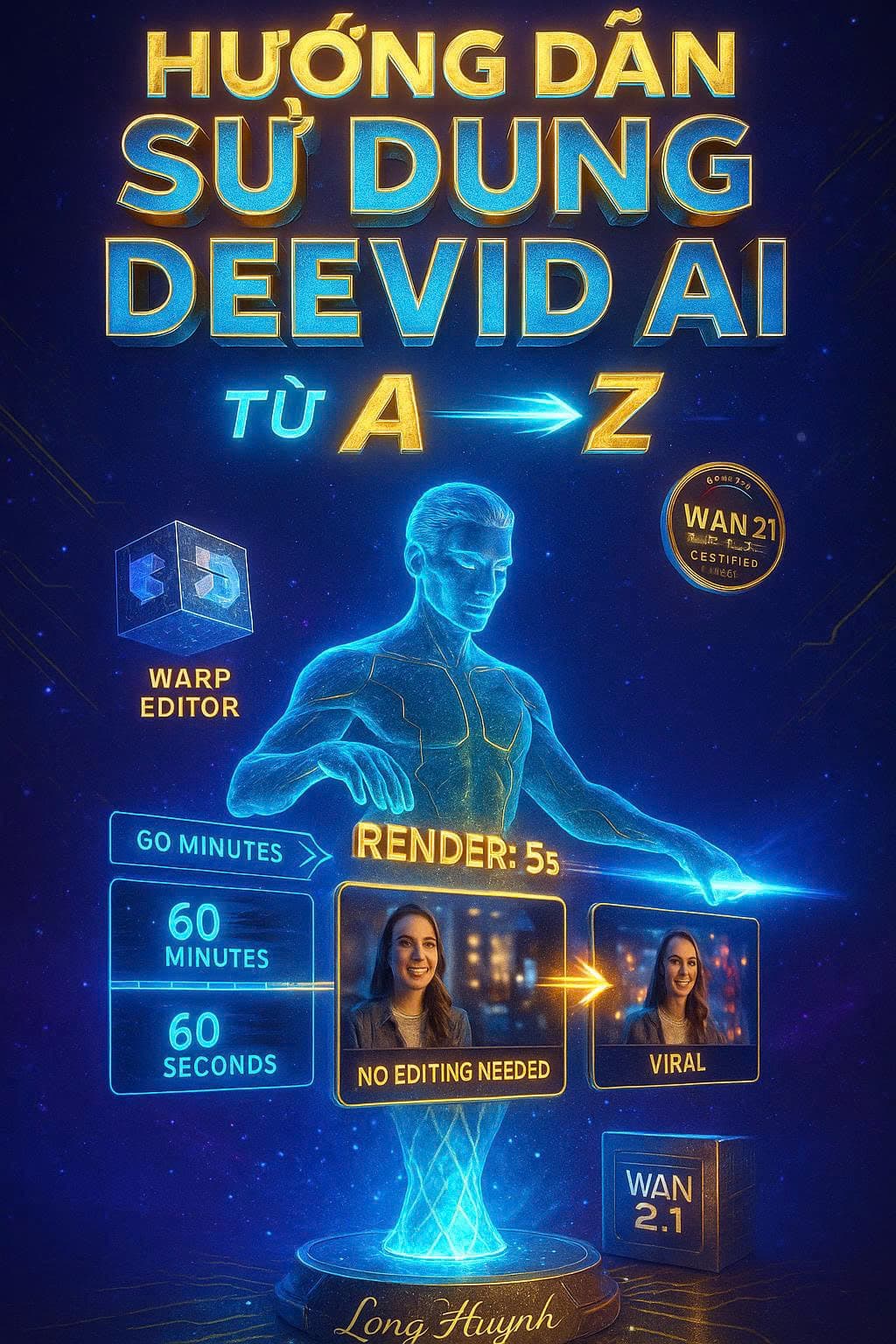 Hướng dẫn sử dụng Deevid AI (WAN 2.1) – Tạo video siêu nhanh, không cần edit
