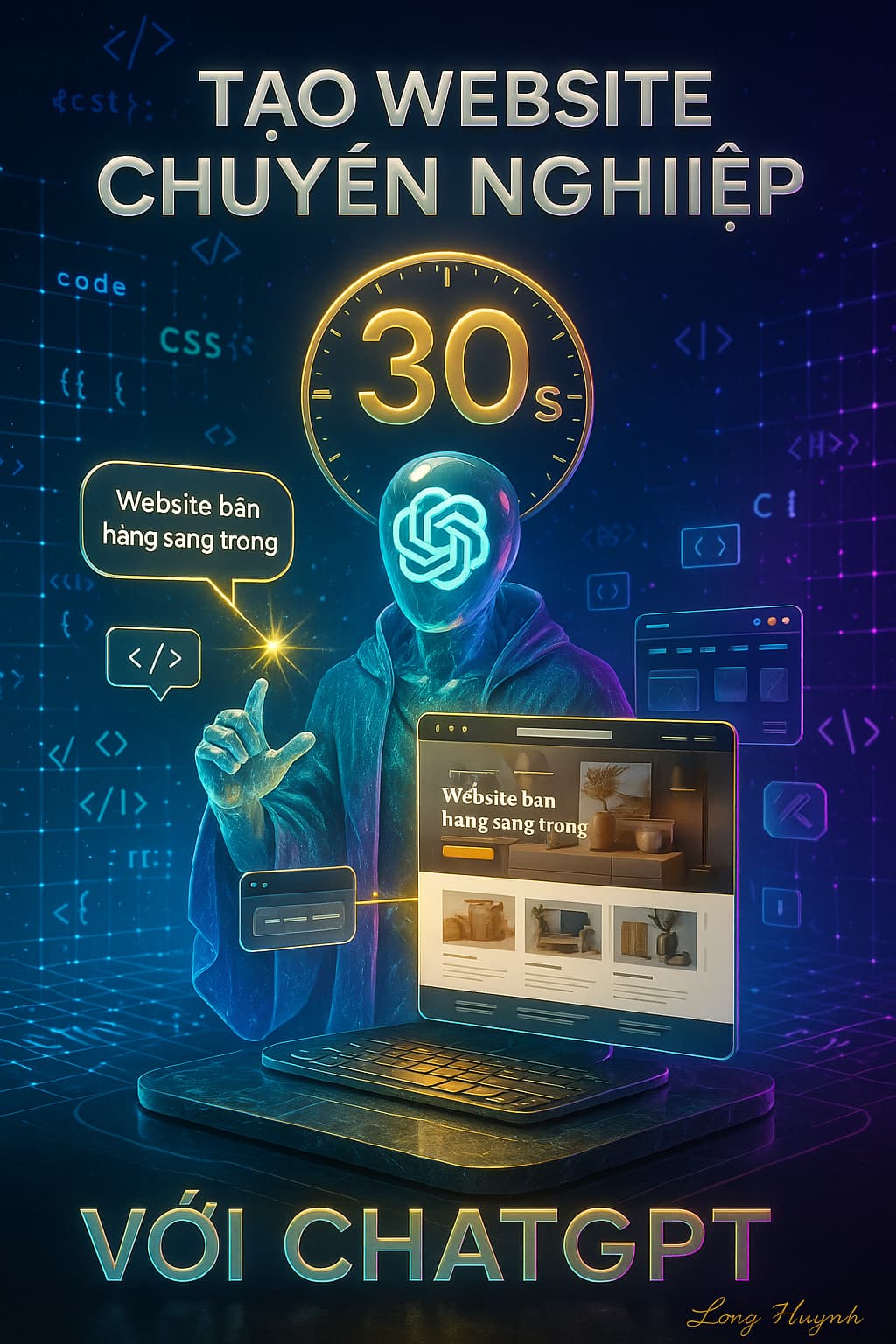 Tạo Website chuyên nghiệp với ChatGPT trong 30 giây