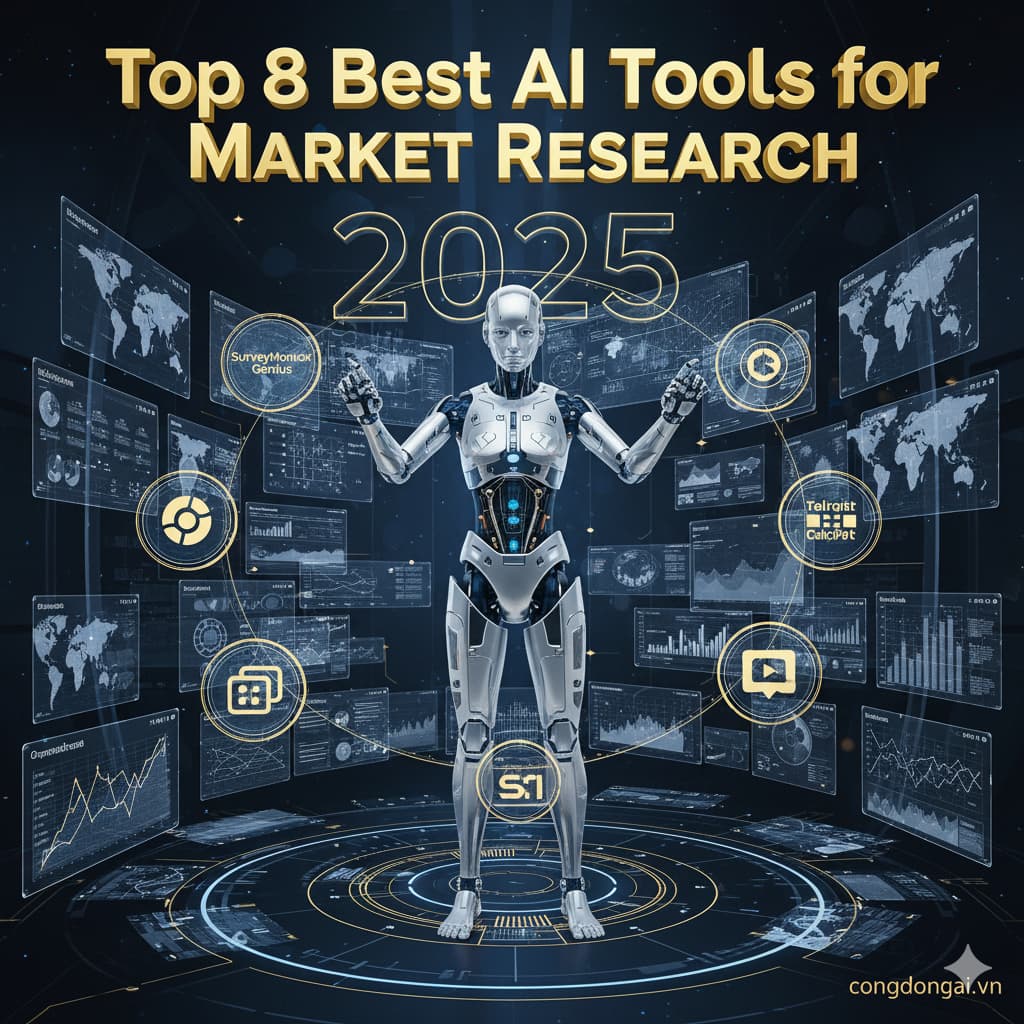 Top 8 AI nghiên cứu thị trường mạnh nhất 2025