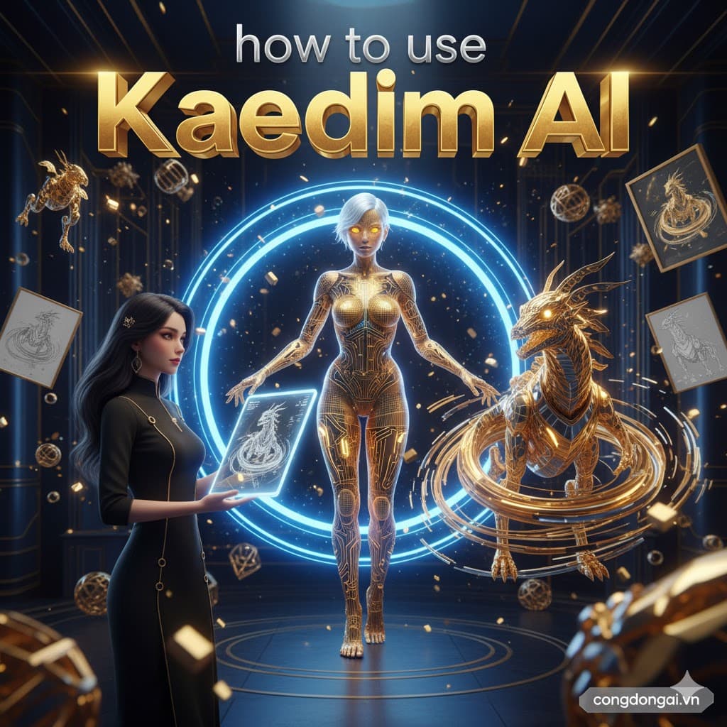 Hướng Dẫn Sử Dụng Kaedim AI – Biến Ý Tưởng 2D Thành Mô Hình 3D Sống Động Chỉ Trong Vài Phút