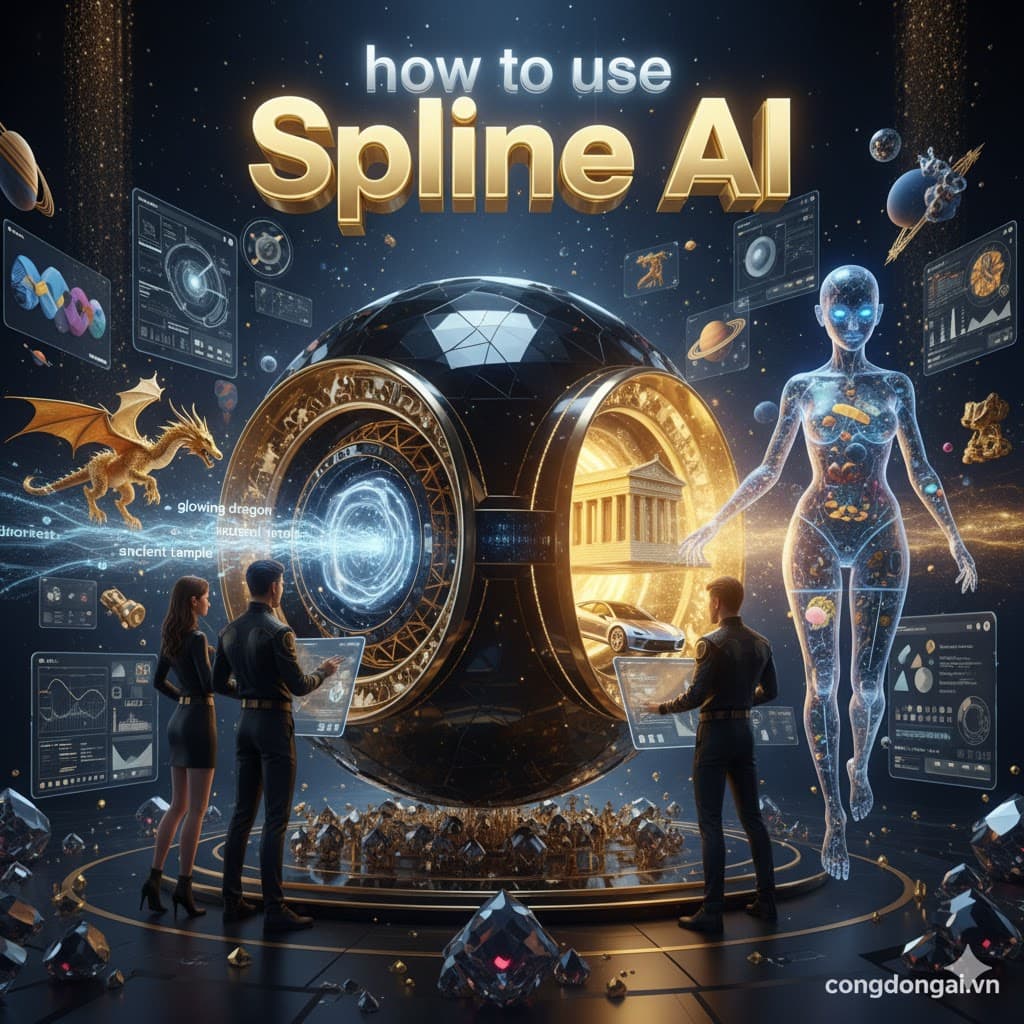 Hướng Dẫn Sử Dụng Spline AI – Biến Ý Tưởng Thành Thiết Kế 3D Sống Động Trong Tích Tắc