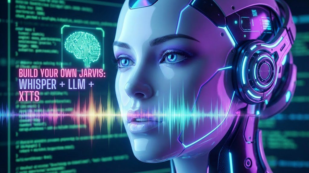 AI Voice Assistant 2026 Kết hợp Whisper (Nghe) + LLM (Nghĩ) + XTTS (Nói) để tạo trợ lý ảo tiến...jpg