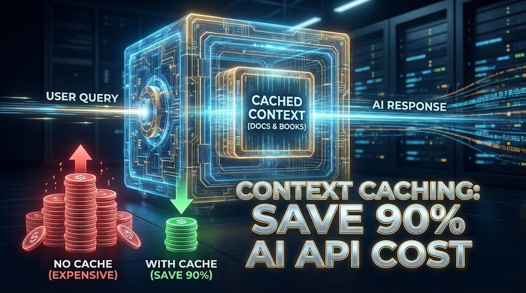 Đừng Fine-tune nữa! Kỹ thuật Context Caching trên Python giúp giảm 90% chi phí API cho Chatbot...jpg