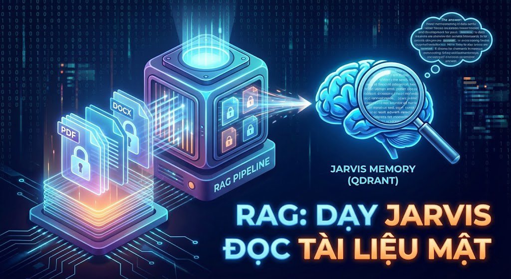 RAG - Dạy Jarvis đọc tài liệu mật (PDFDocx) của bạn.jpg