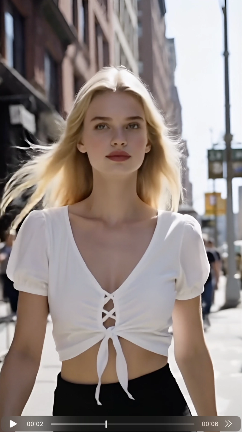 Final cinematic AI video frames generated by PopcornAI, showing perfect character consistency in golden hour lighting.